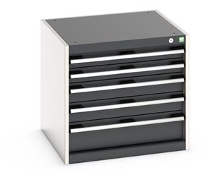 Cabinet consists of 2 x 75mm, 2 x 100mm and 1 x 150mm high drawers 100% extension drawer with internal dimensions of 525mm wide x 525mm deep. The drawers have a U.D.L of 75kg (when approaching high weight loads it is suggested to fix the cabinet Bott Professional Cubio Tool Storage Drawer Cabinets 65cm x 65cm